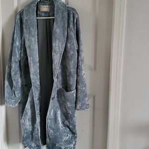 EUC free people large heart's desire velvet jacket